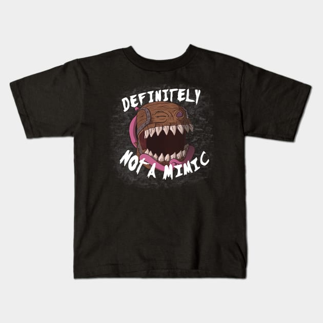 Definitely Not A Mimic Kids T-Shirt by CraftyNinja